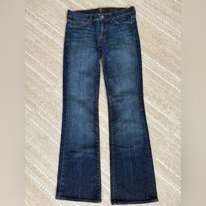 7 For All Mankind Dark Blue Flare Jeans